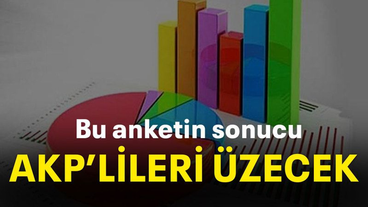 Bu anketin sonucu AKP’lileri üzecek